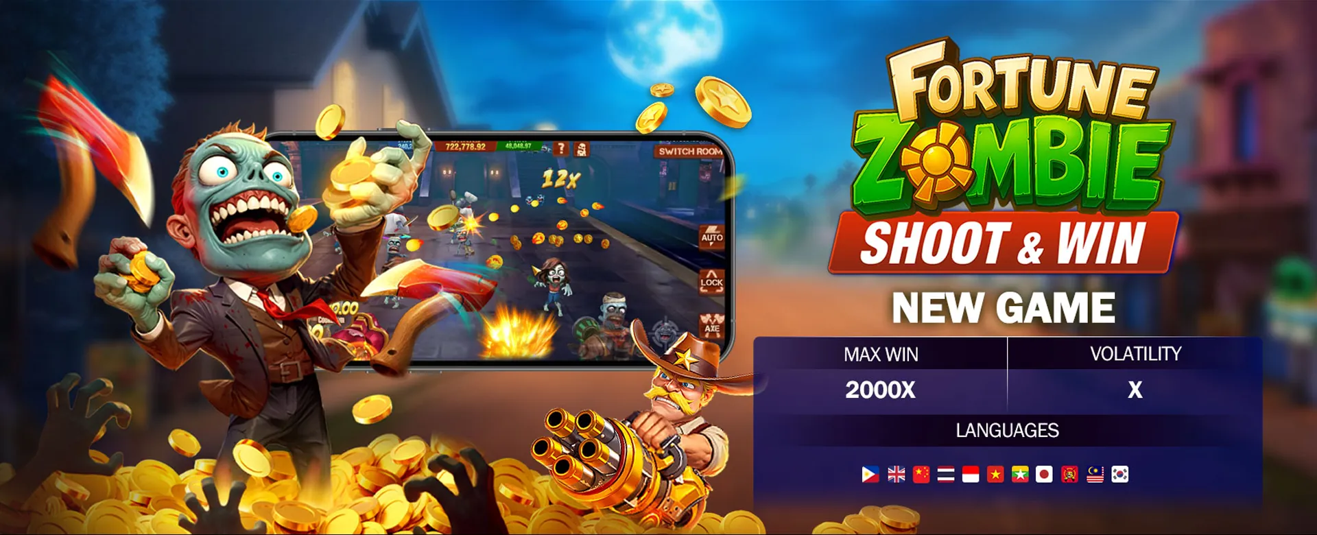 Collage of diverse phdream game types including slots, live casino, and sports betting